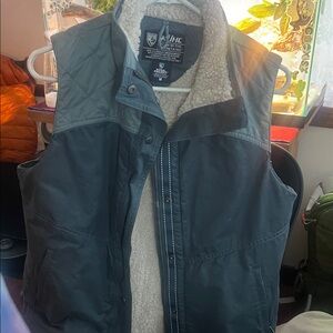 Kuhl Blue Vest with Cream Sherpa Lining